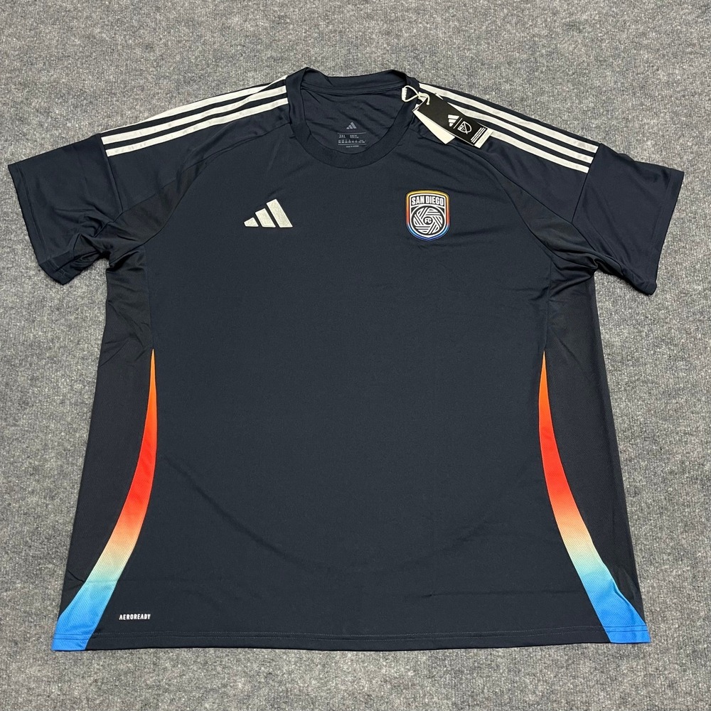 San Diego FC Jersey Mens 3XL Navy Blue Adidas Home Kit MLS Soccer 2025-26 NEW